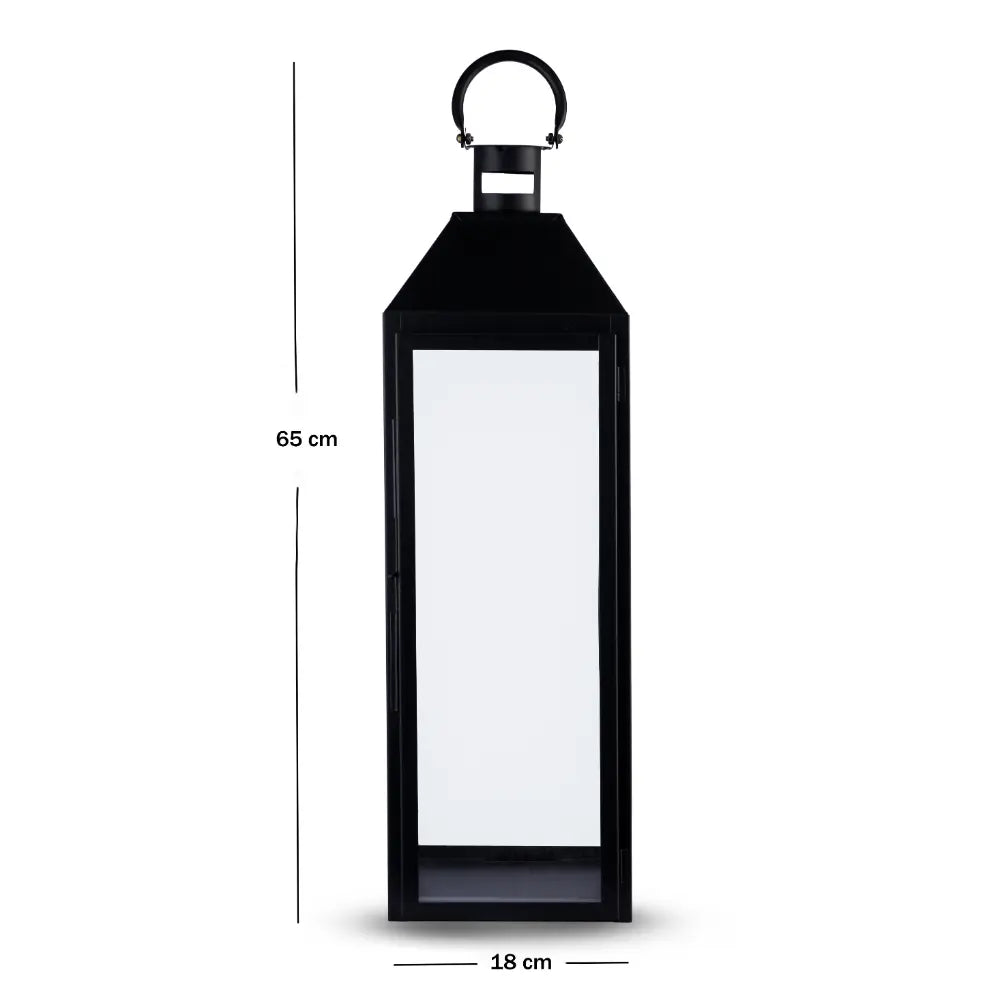 Metro Luxe Lantern Black Large